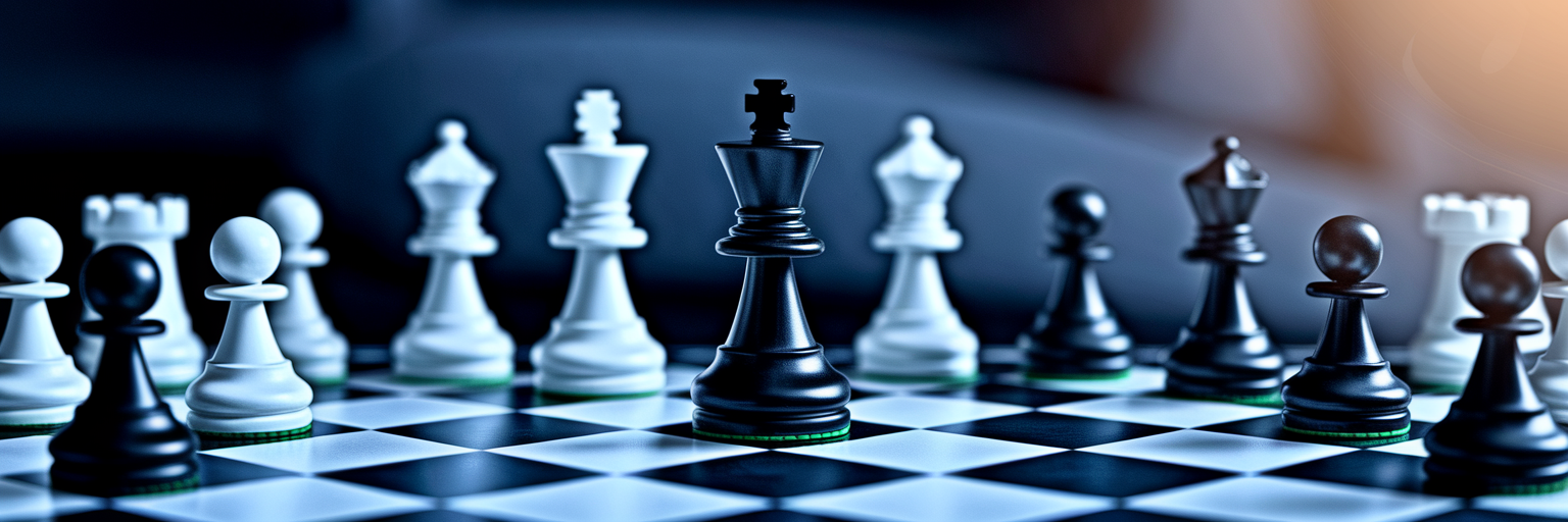 Strategic chess pieces SEO competition