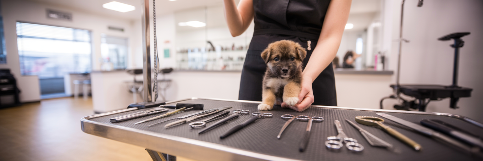 Professional dog grooming salon in Dundee.