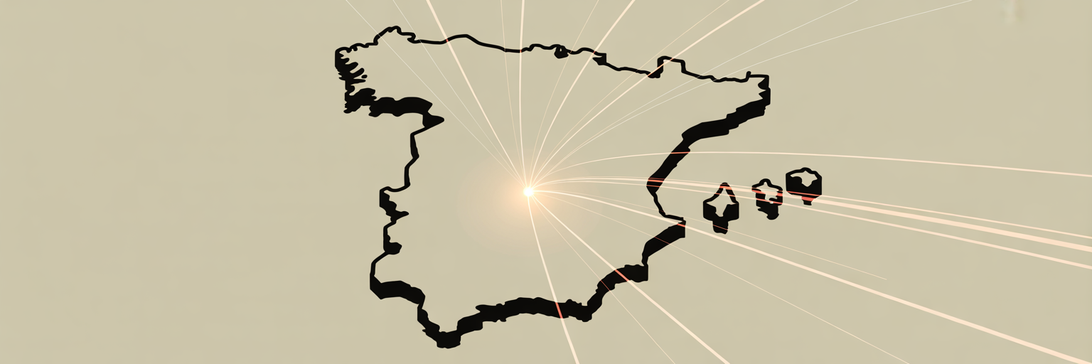 Mapa de España para la regularización extraordinaria.