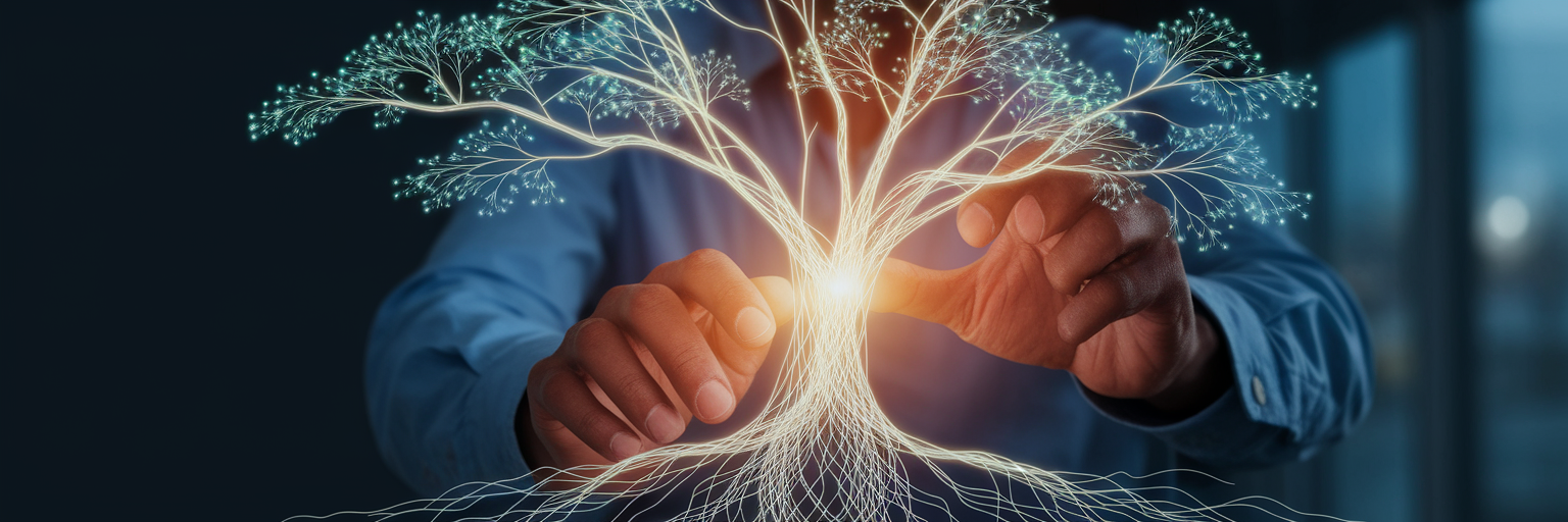 Digital tree structure representing website authority