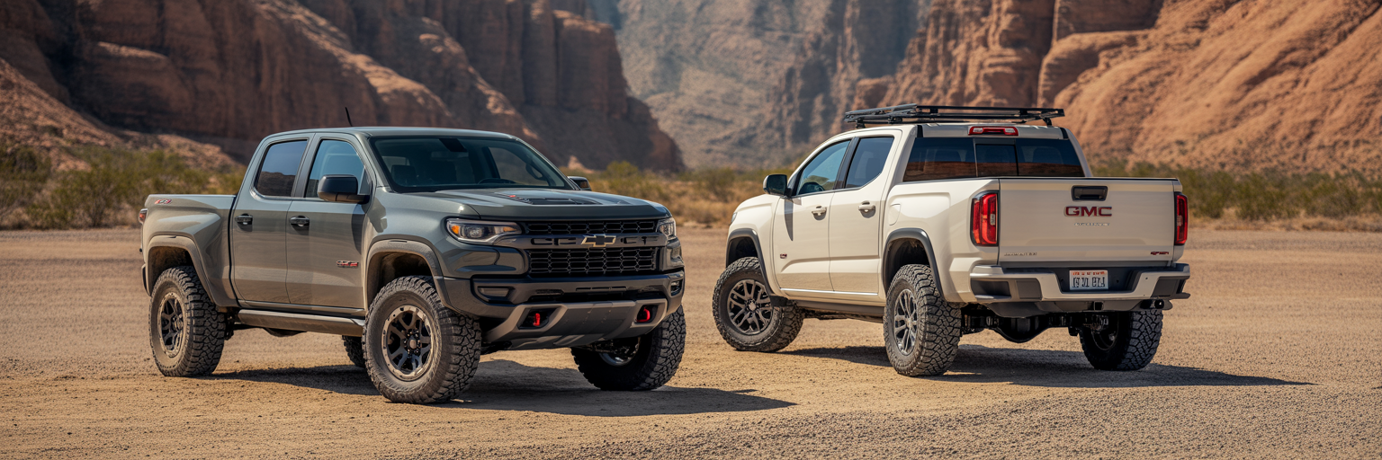 2026 Chevrolet Colorado ZR2 and GMC Canyon AT4X.