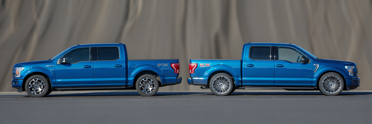 2026 F-150 STX Lobo vs standard STX side profile