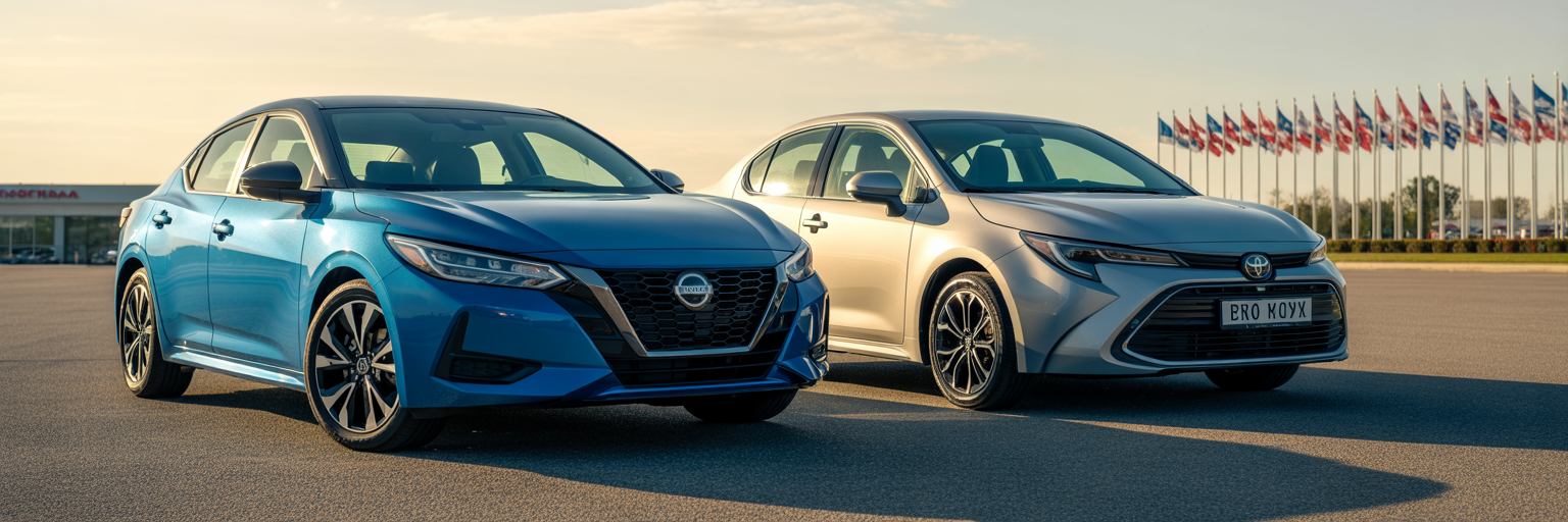 2026 Nissan Sentra vs Toyota Corolla at dealership