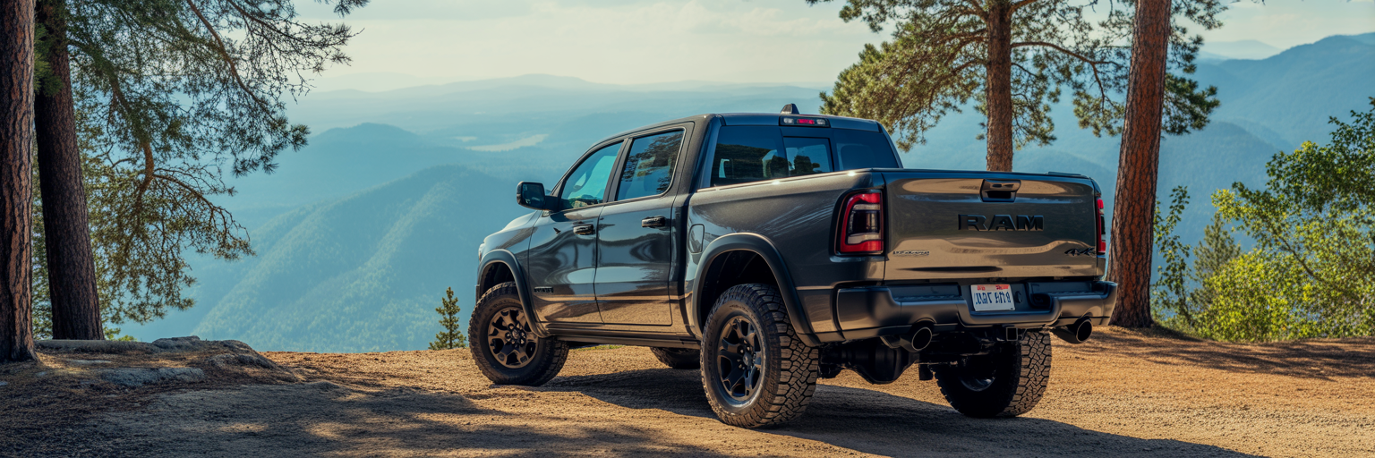 2026 Ram 1500 with rear suspension squat.