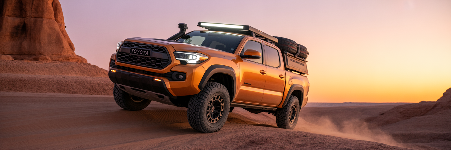 2026 Tacoma Trailhunter overlanding on desert trail
