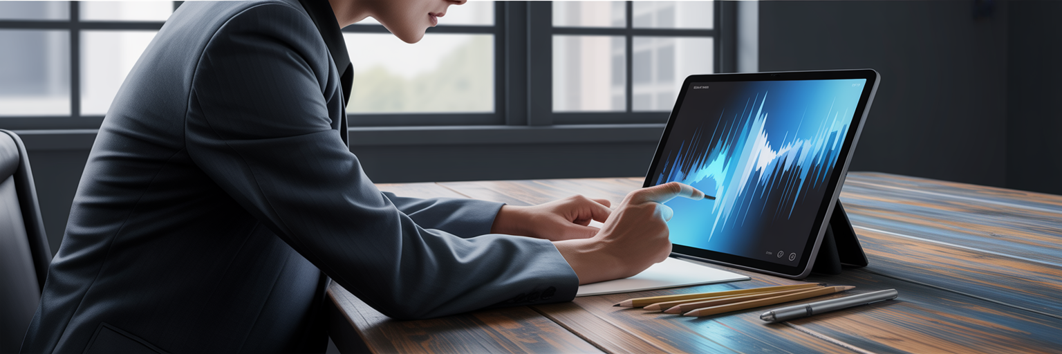 Analysing social media data on a tablet