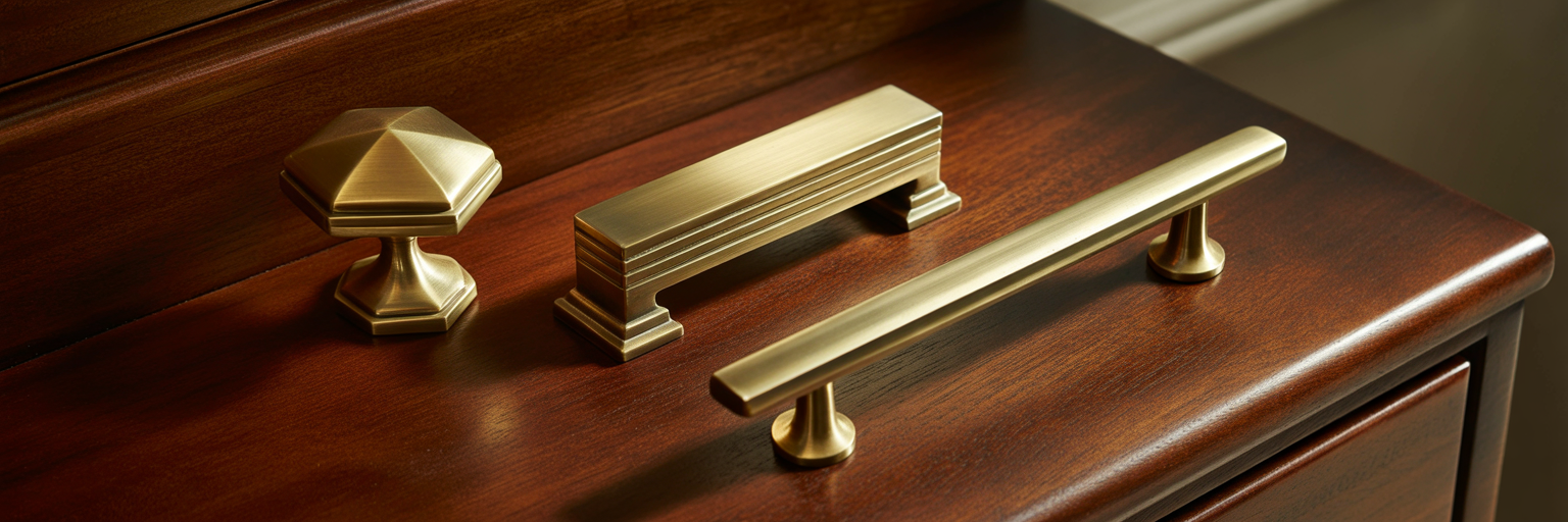 Art Deco cabinet pulls and knobs