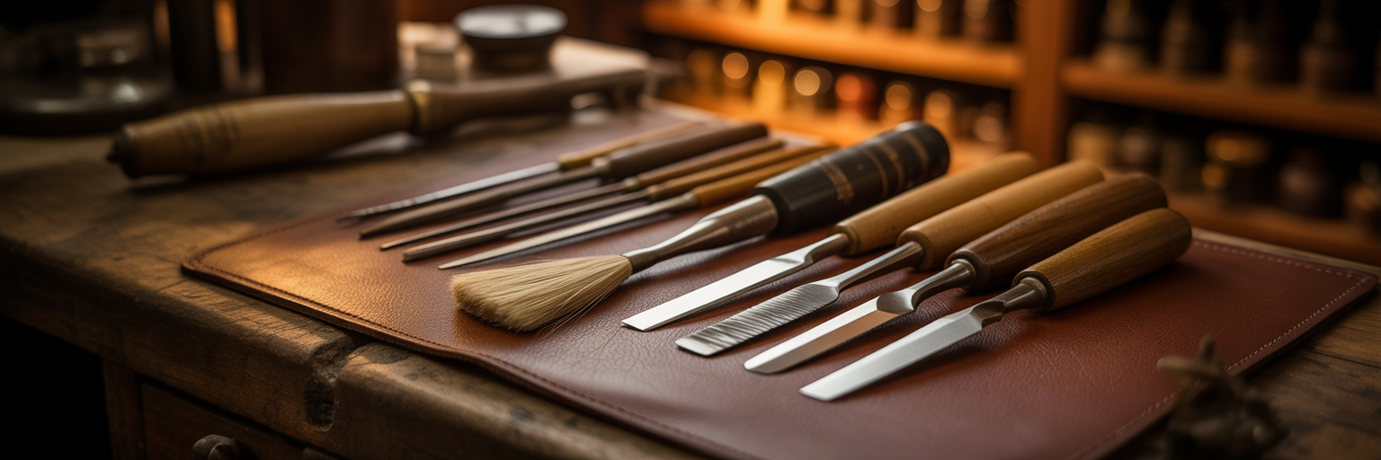 Artisan's tools representing spiritual attributes.