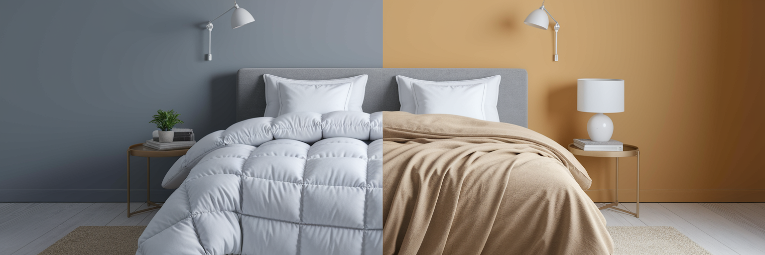 Atmungsaktive Bettdecke für besseren Schlaf