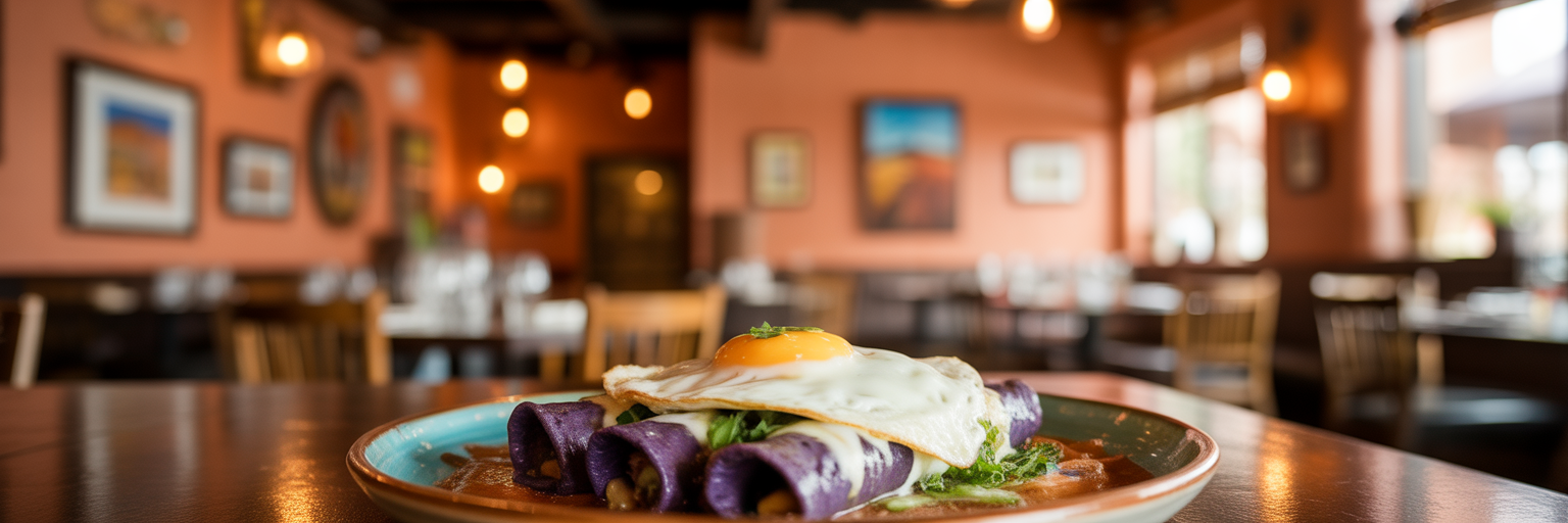 Authentic Southwestern enchiladas at a Sedona restaurant.