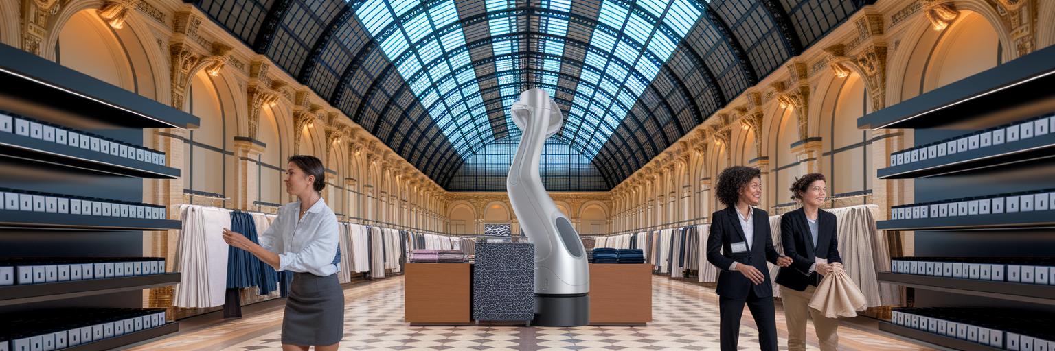 Automatisation des tâches et service client dans un grand magasin parisien.