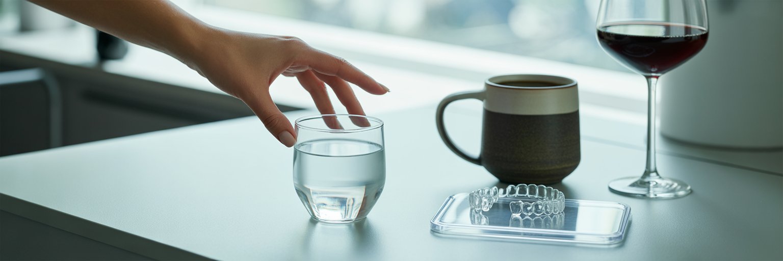 Avoiding coffee and wine with clear aligners