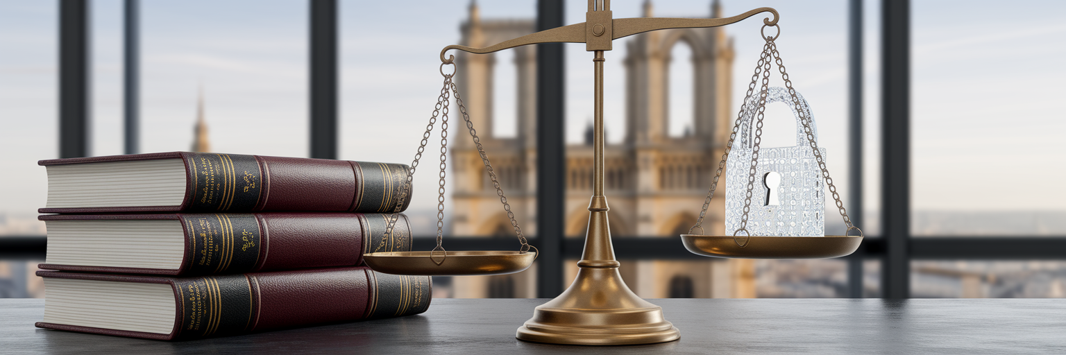 Balance entre la loi traditionnelle et la sécurité numérique.