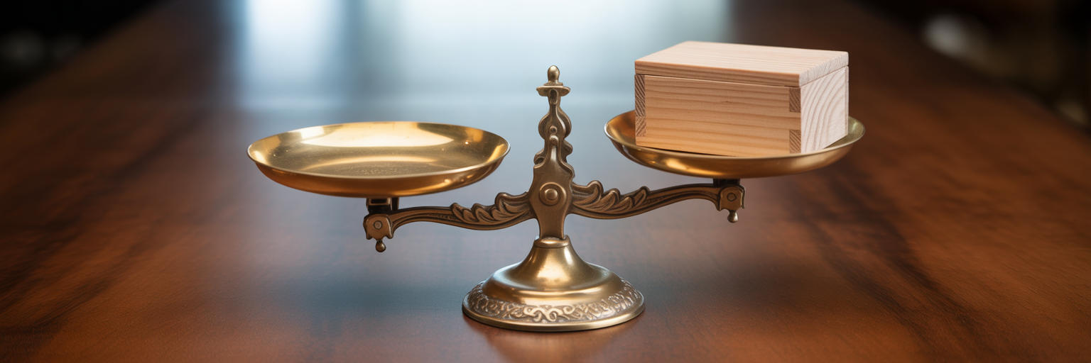 Balanced cost of a direct cremation.
