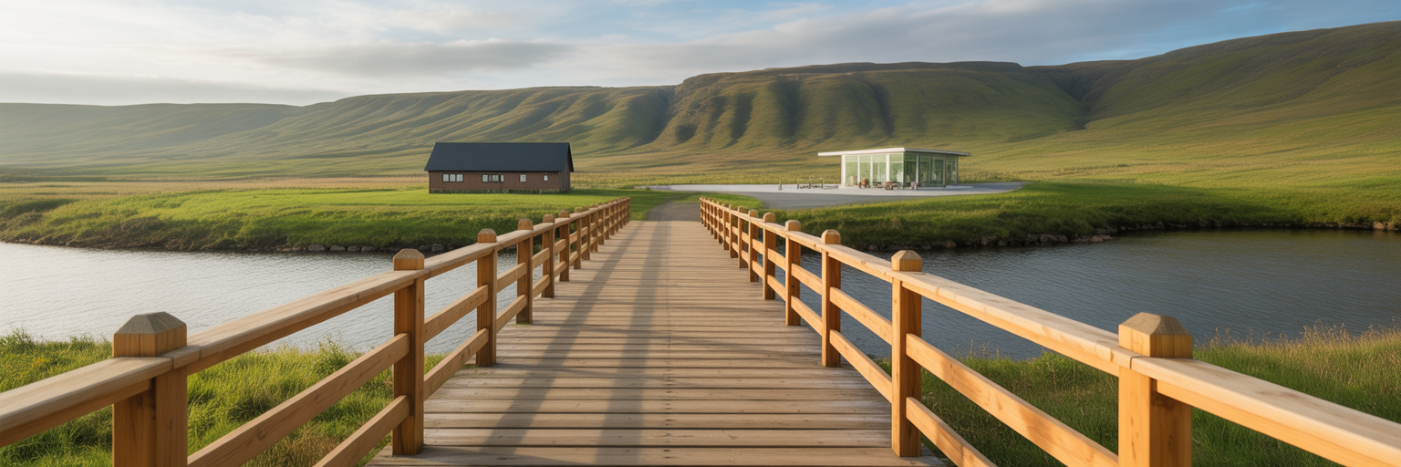 Bridge connecting rural home to therapy.