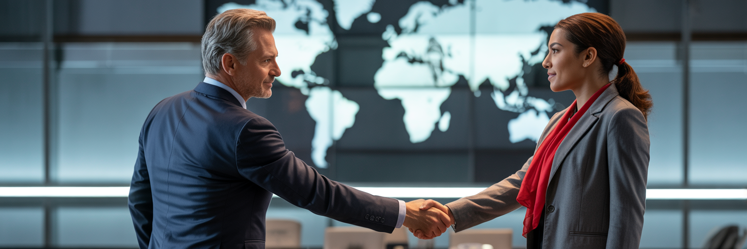 Building international business trust and authority.