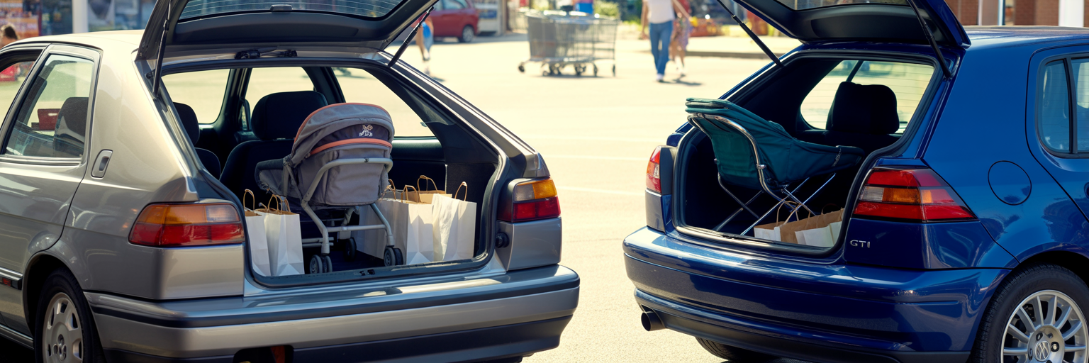 Cargo space comparison Integra vs GTI.