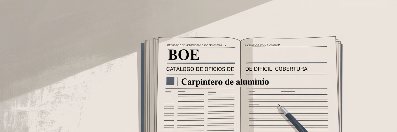 Catálogo de Ocupaciones de Difícil Cobertura en el BOE.