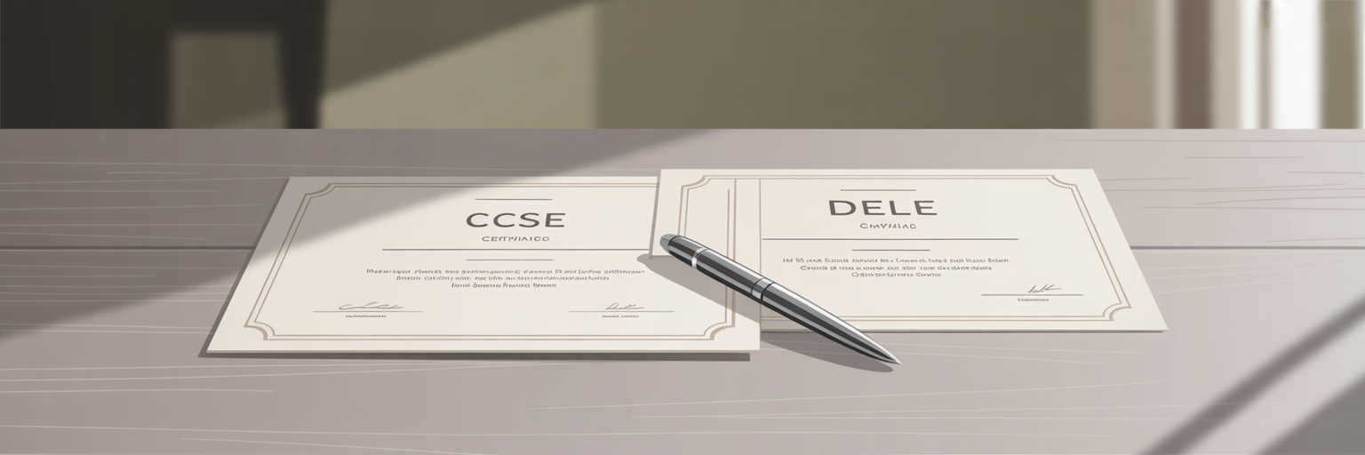 Certificados de examen CCSE y DELE