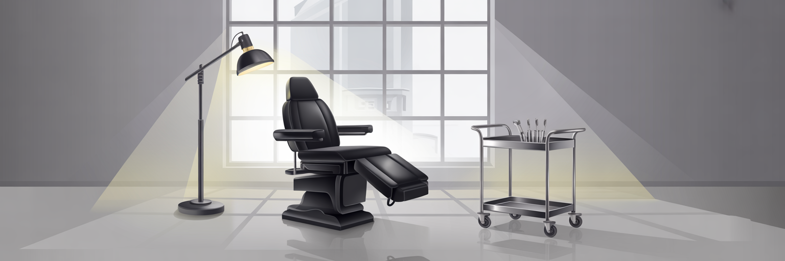 Clean and modern tattoo studio interior