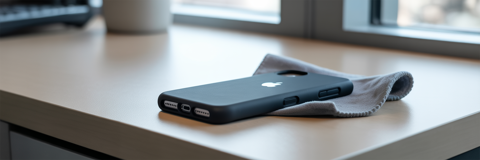 Cleaning a silicone iPhone case carefully