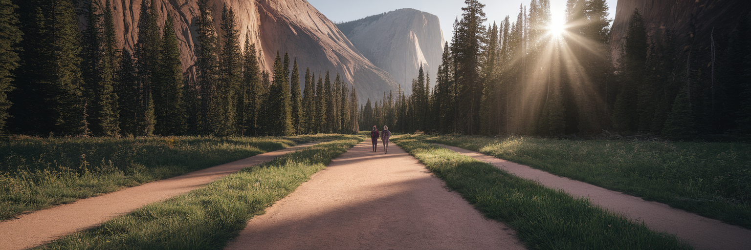 Clear hiking trail representing quality traffic.