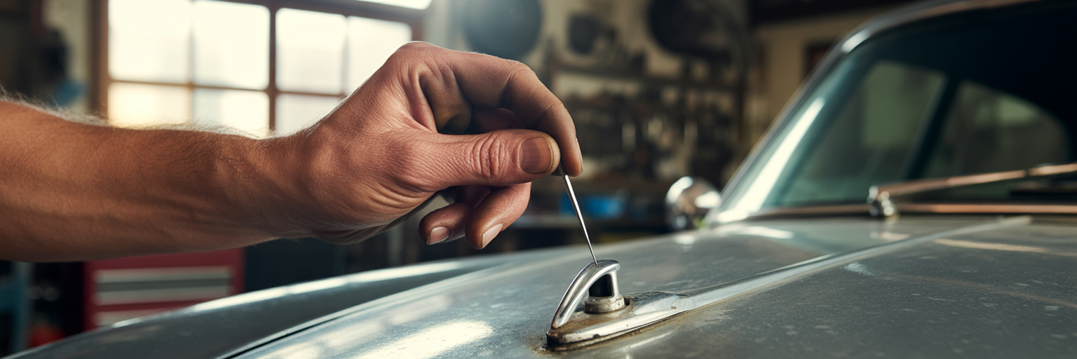 Clearing a clogged windshield washer nozzle