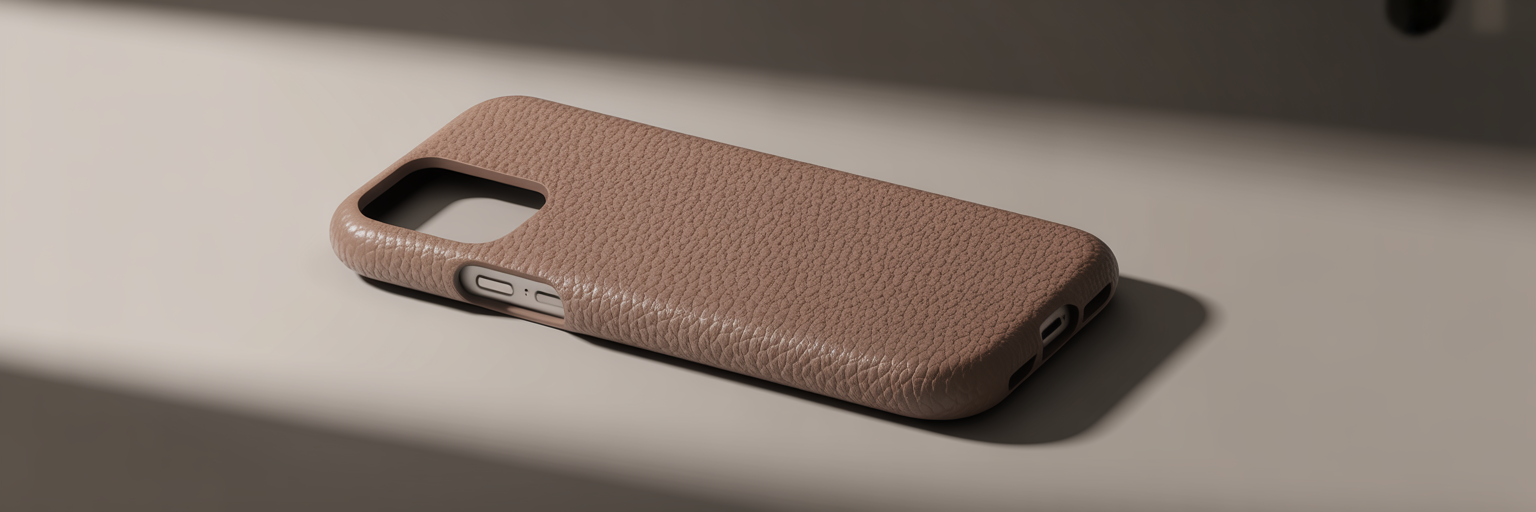 Close-up texture of luxury phone case