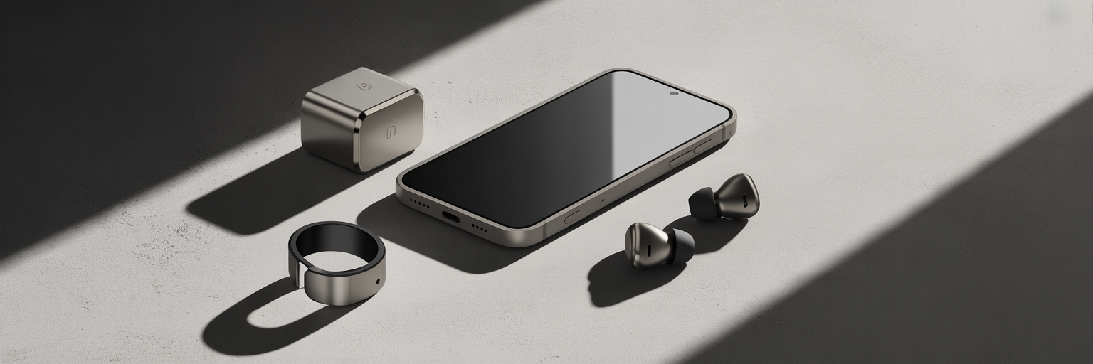 Cohesive ecosystem of luxury tech accessories.