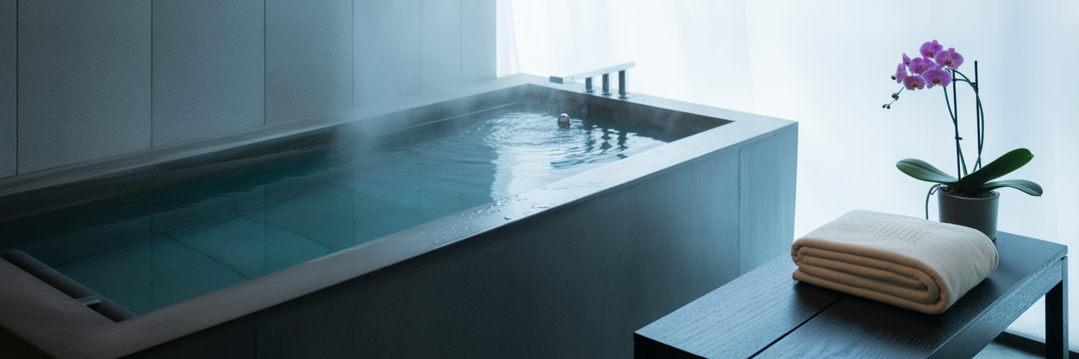 Cold plunge tub and infrared sauna blanket
