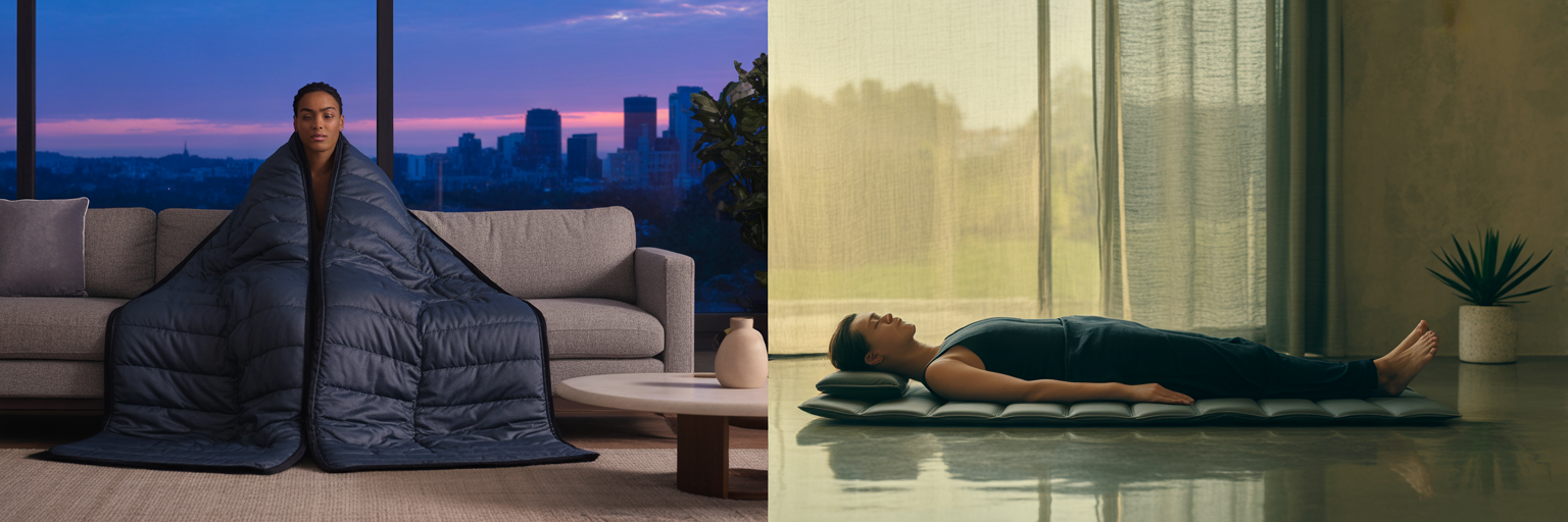 Comparing sauna blanket and PEMF mat use.
