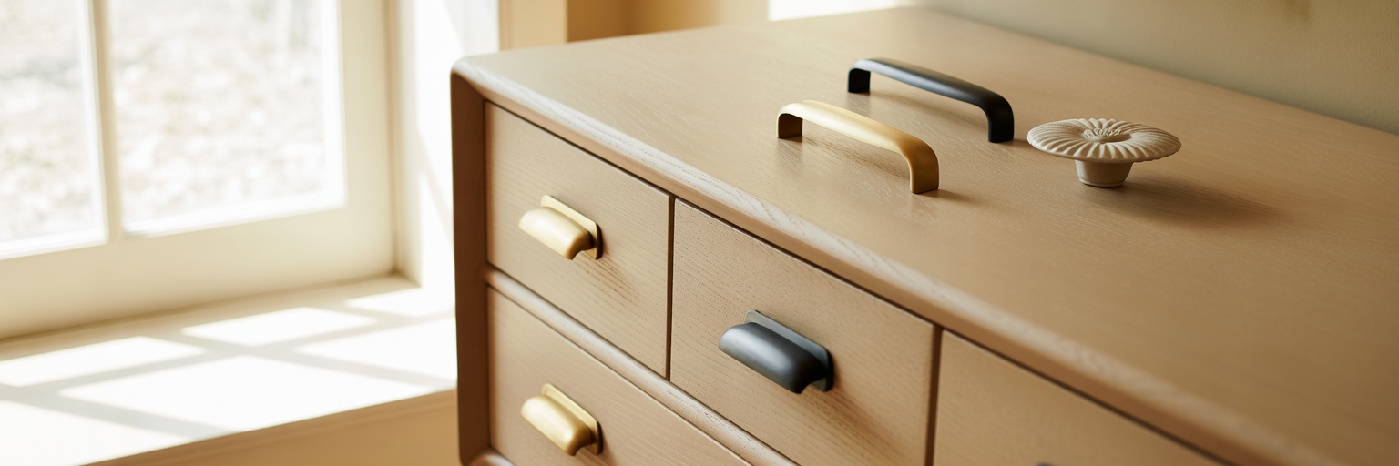 Comparing wood cabinet pull styles