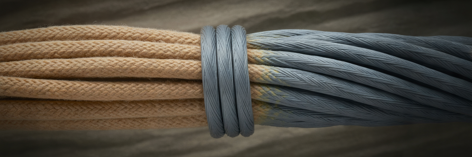 Comparison of 4-strand and 8-strand braided line
