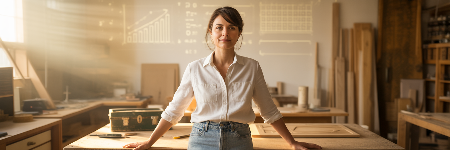 Confident Australian business owner ready for growth.