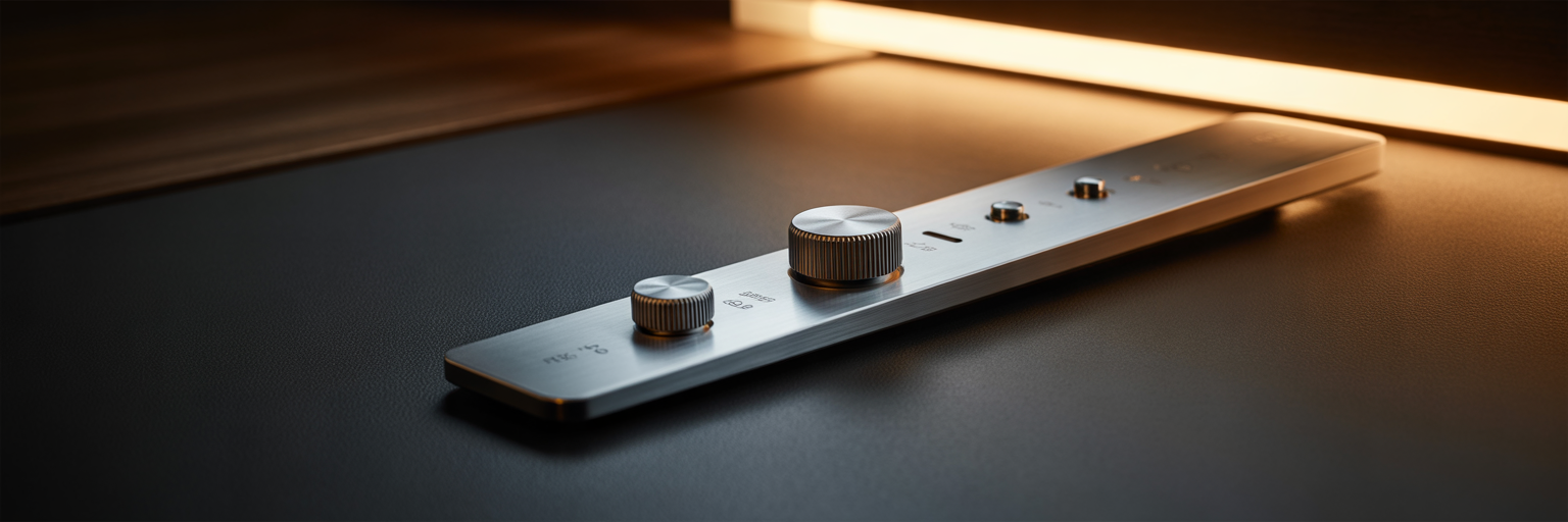Control panel for a wellness device