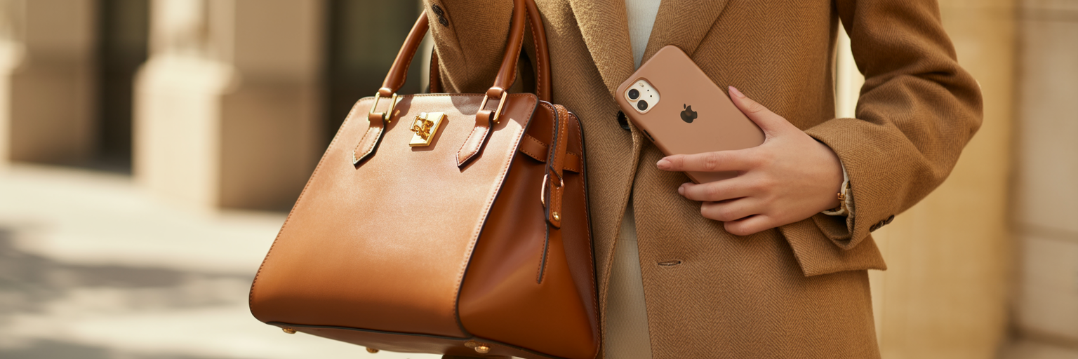 Coordinated outfit with stylish iPhone case