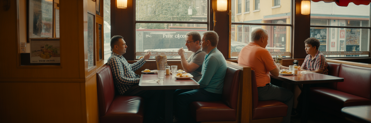 Cozy interior of a local Federal Way restaurant.