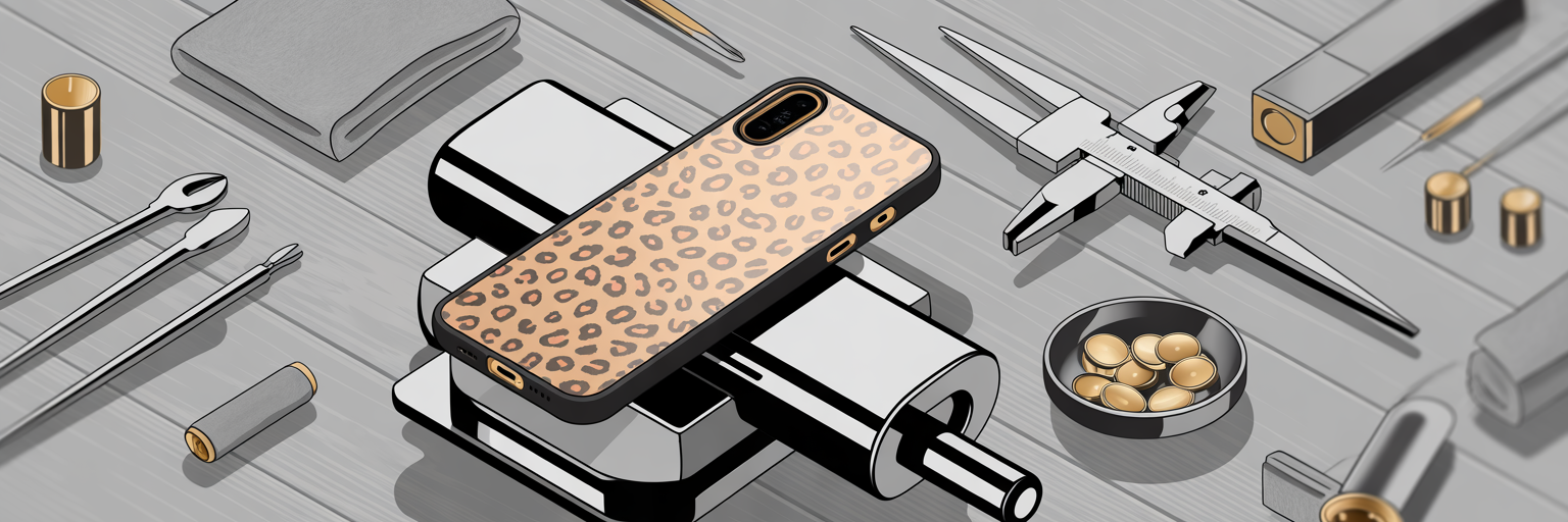 Crafting a protective fashion phone case.