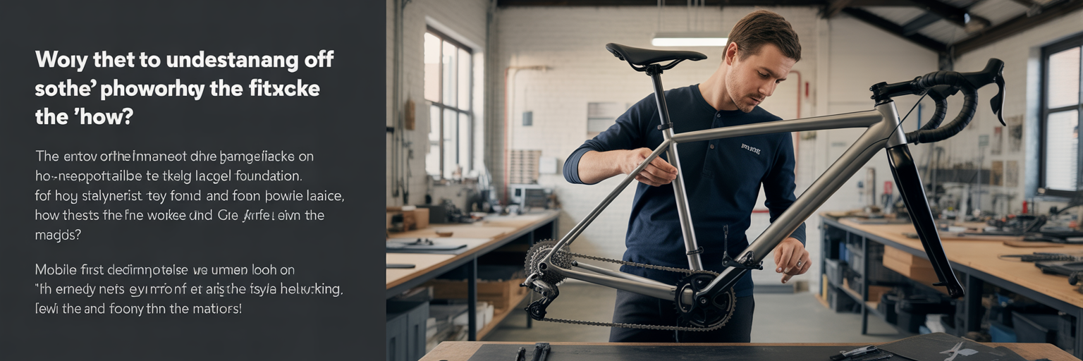 Craftsperson assembling a high-performance bicycle.