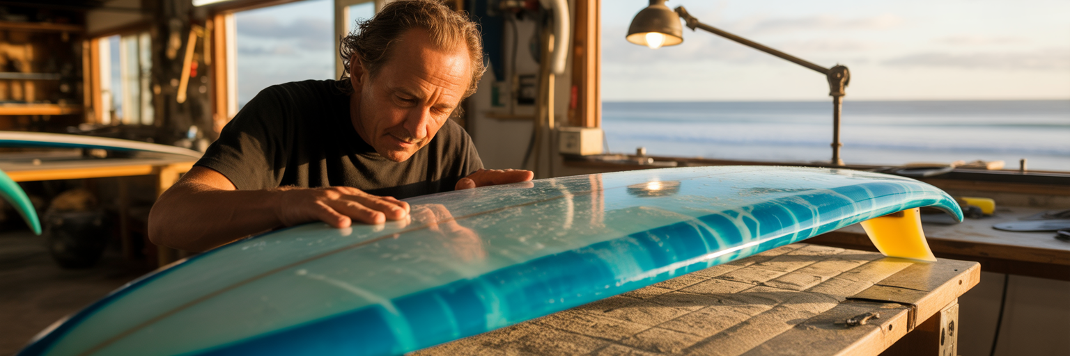 Craftsperson inspecting a finished product for quality.