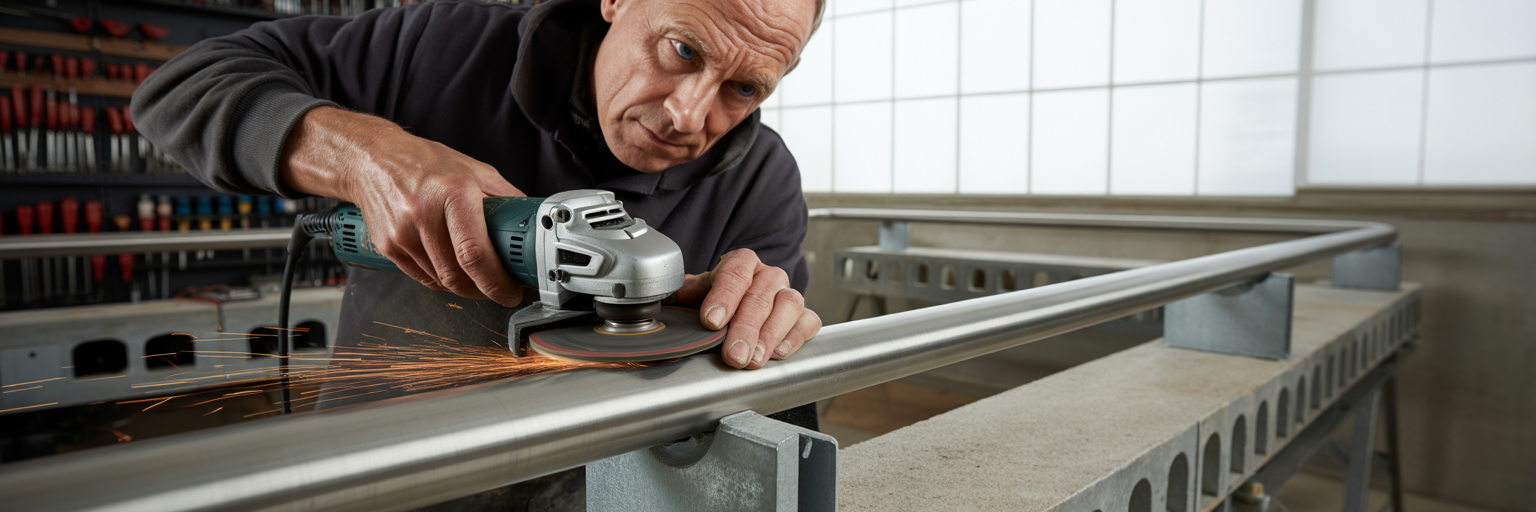 Craftsperson installing a compliant accessibility ramp.