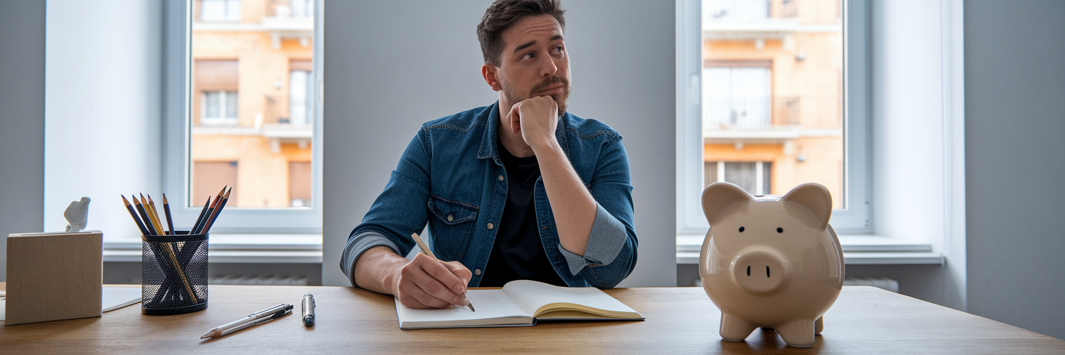 Digital creator planning their profitability in a studio