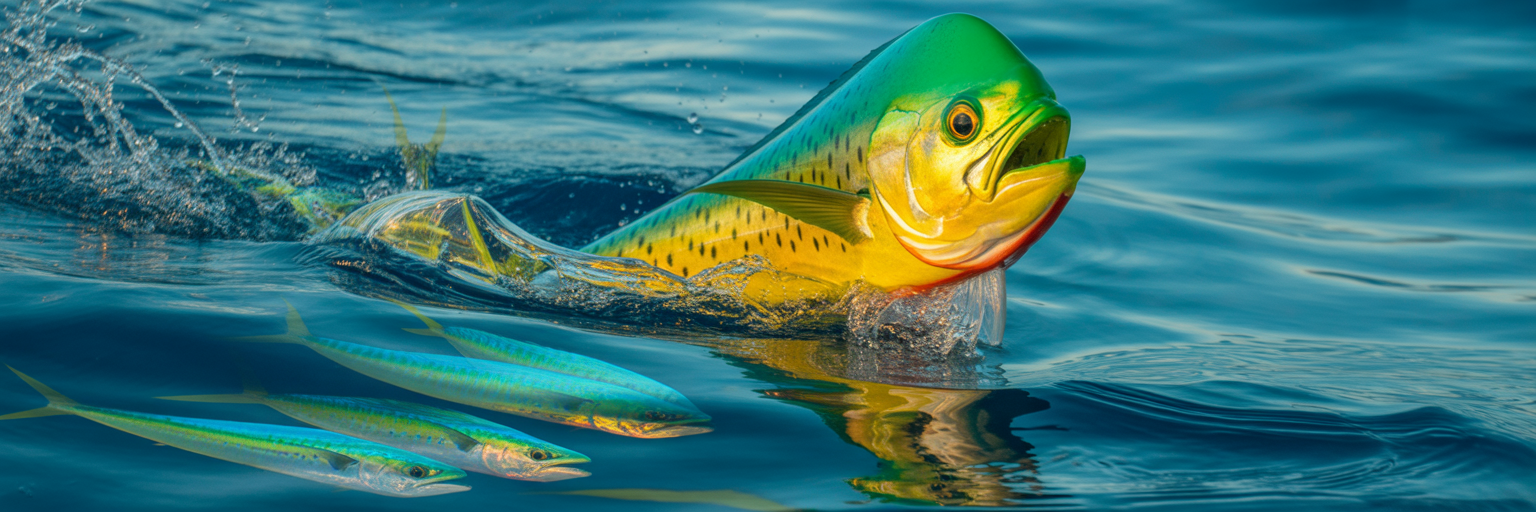 Cup-face popper lure for mahi-mahi