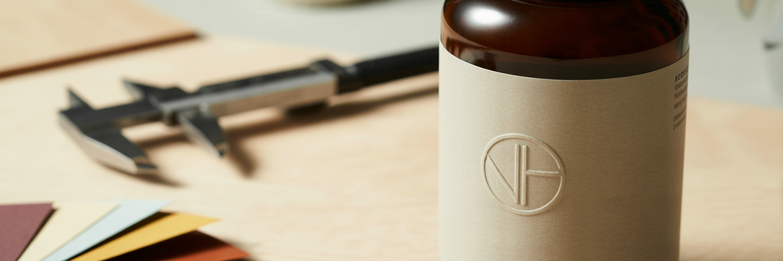 Custom supplement bottle design process