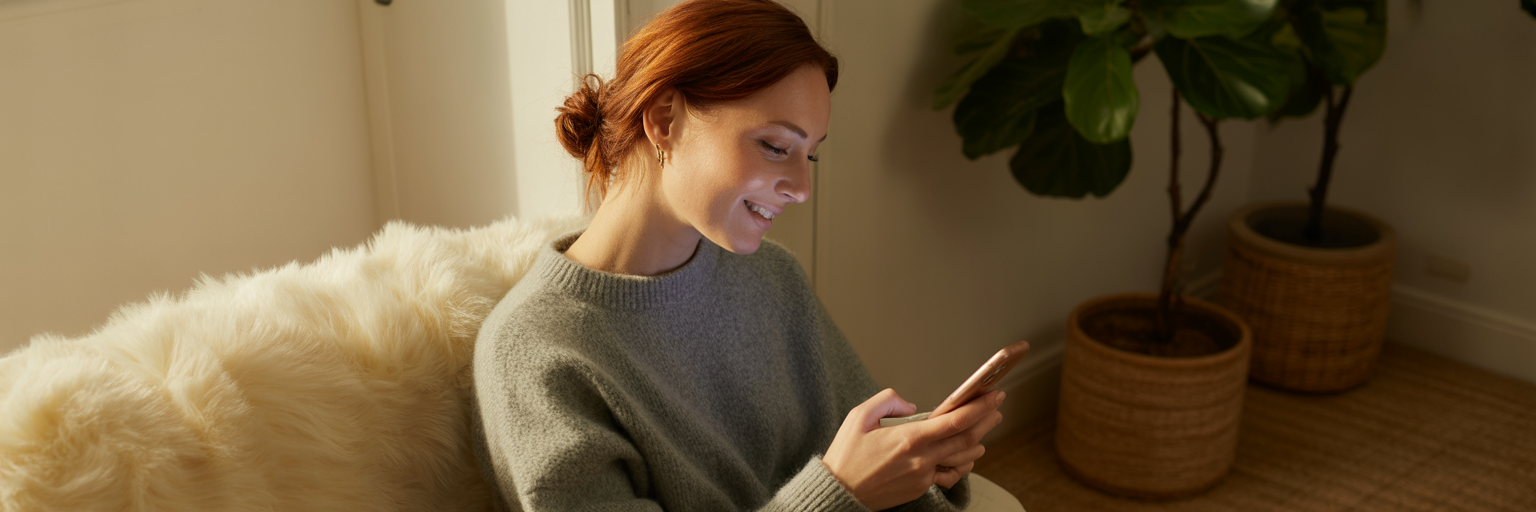 Customer engaging with email marketing content