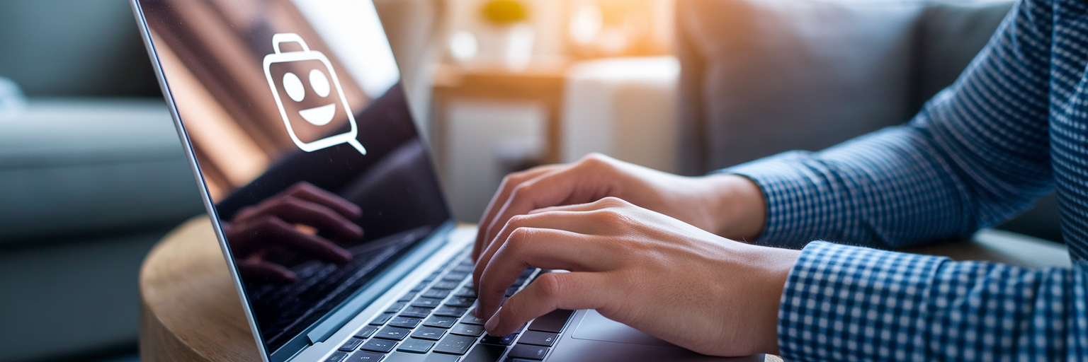 Customer having positive chatbot interaction.