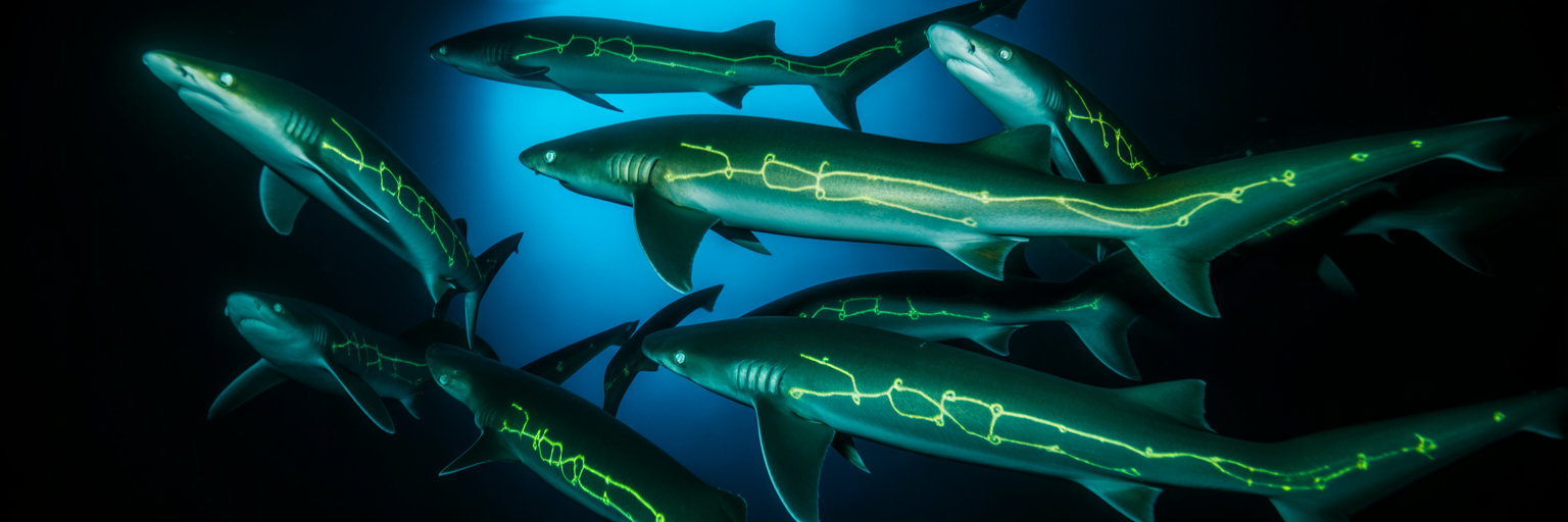 Deep-sea fluorescent chain catsharks
