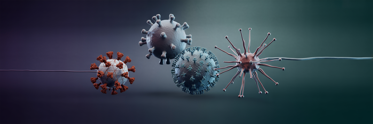 Different types of virophages and hosts.