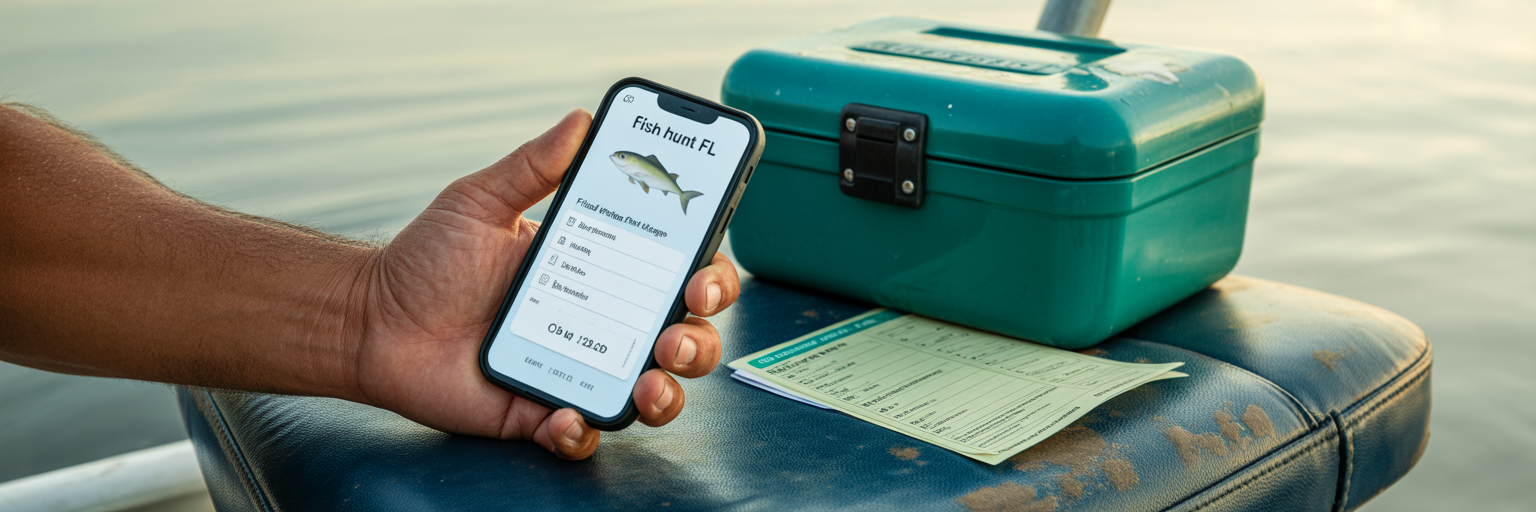 Digital and physical Florida fishing license