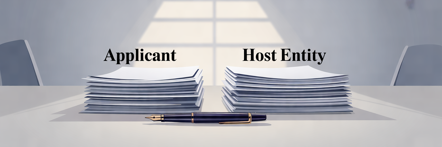Documentos necesarios para solicitar la residencia para prácticas en España.